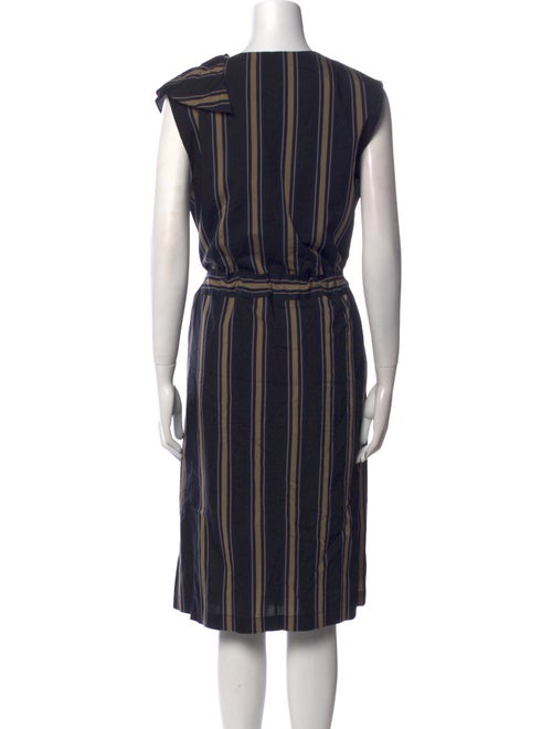 Tome Striped Midi Length Dress