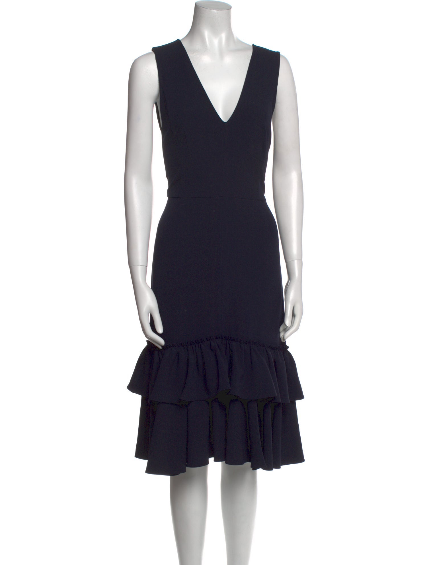 Tome V-Neck Midi Length Dress