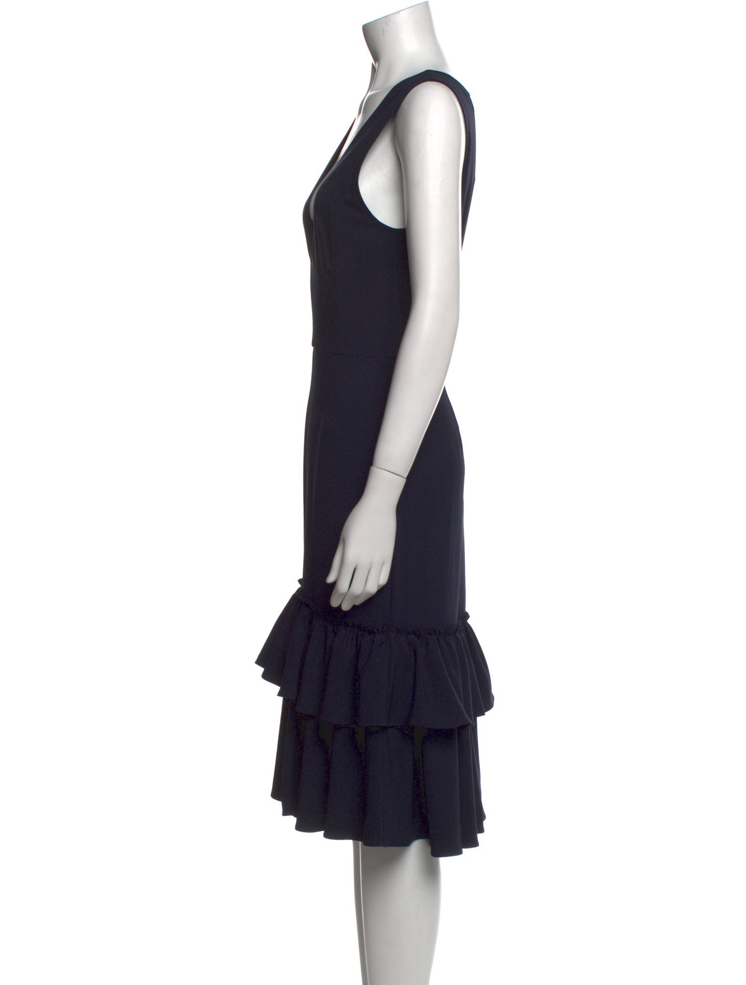 Tome V-Neck Midi Length Dress