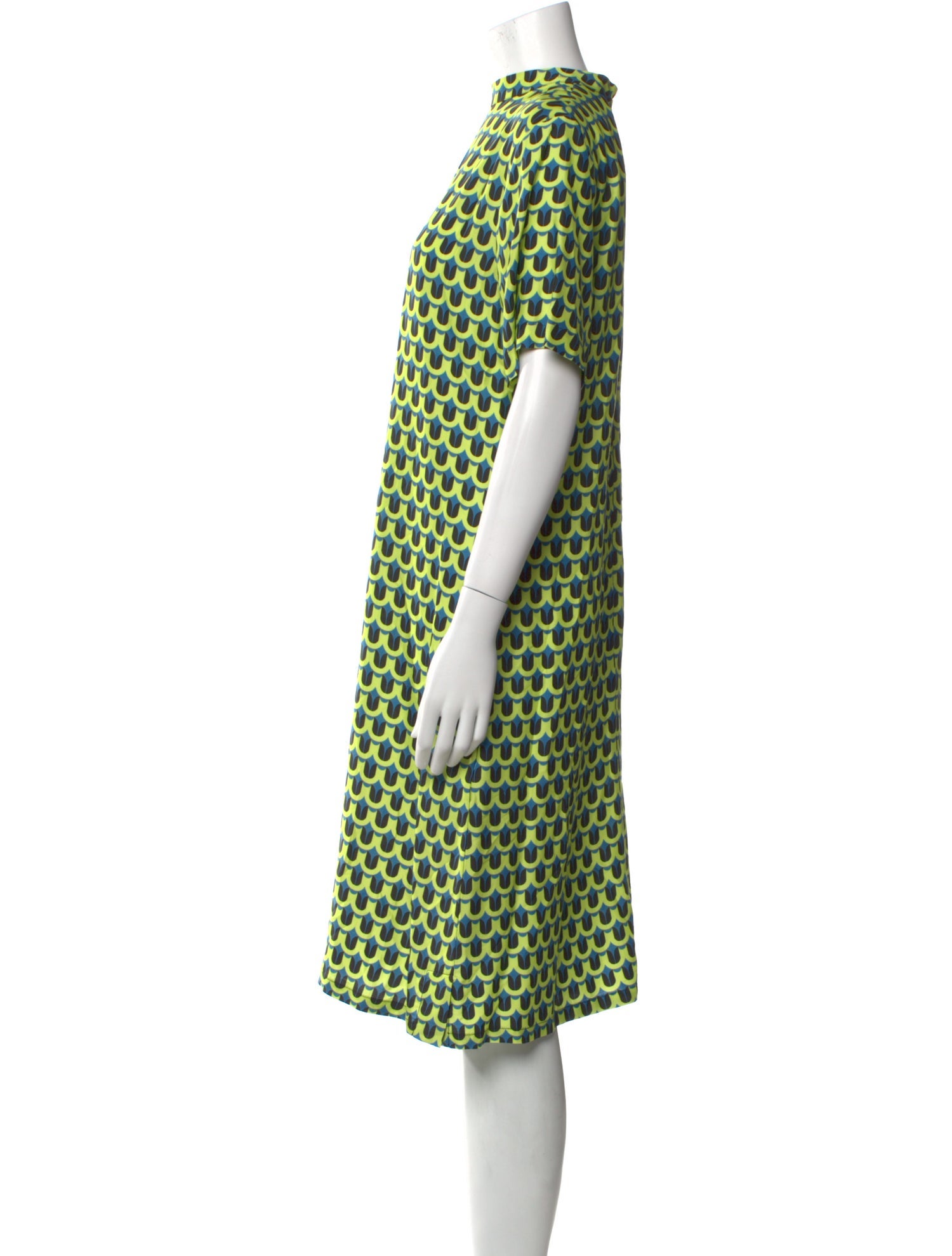 Tome Printed Knee-Length Dress