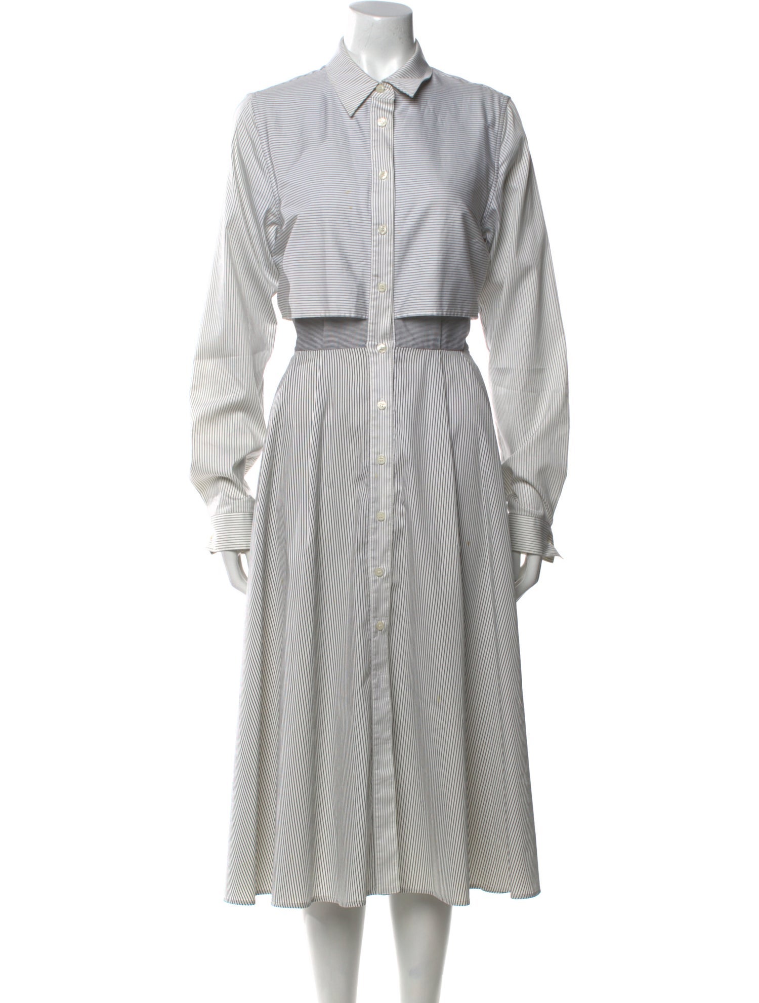 Tome Striped Midi Length Dress