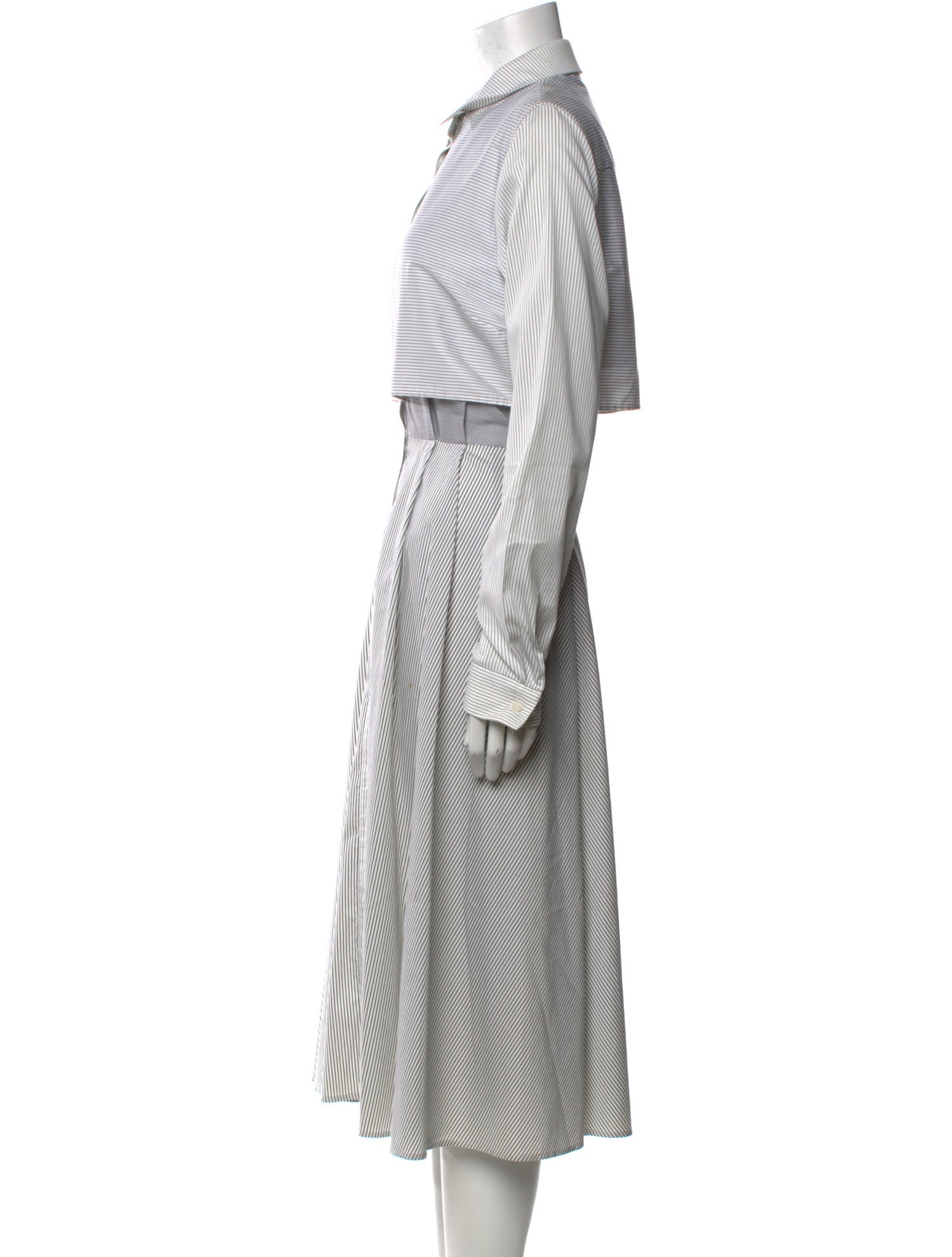 Tome Striped Midi Length Dress