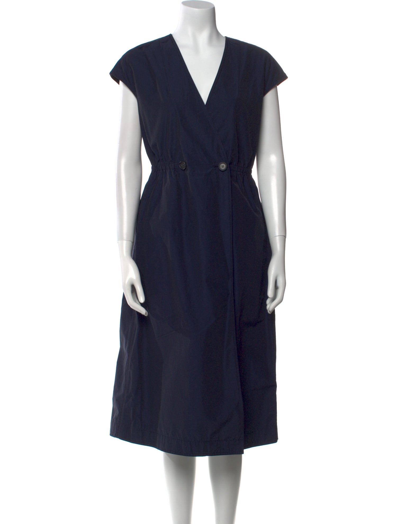 Tome V-Neck Midi Length Dress