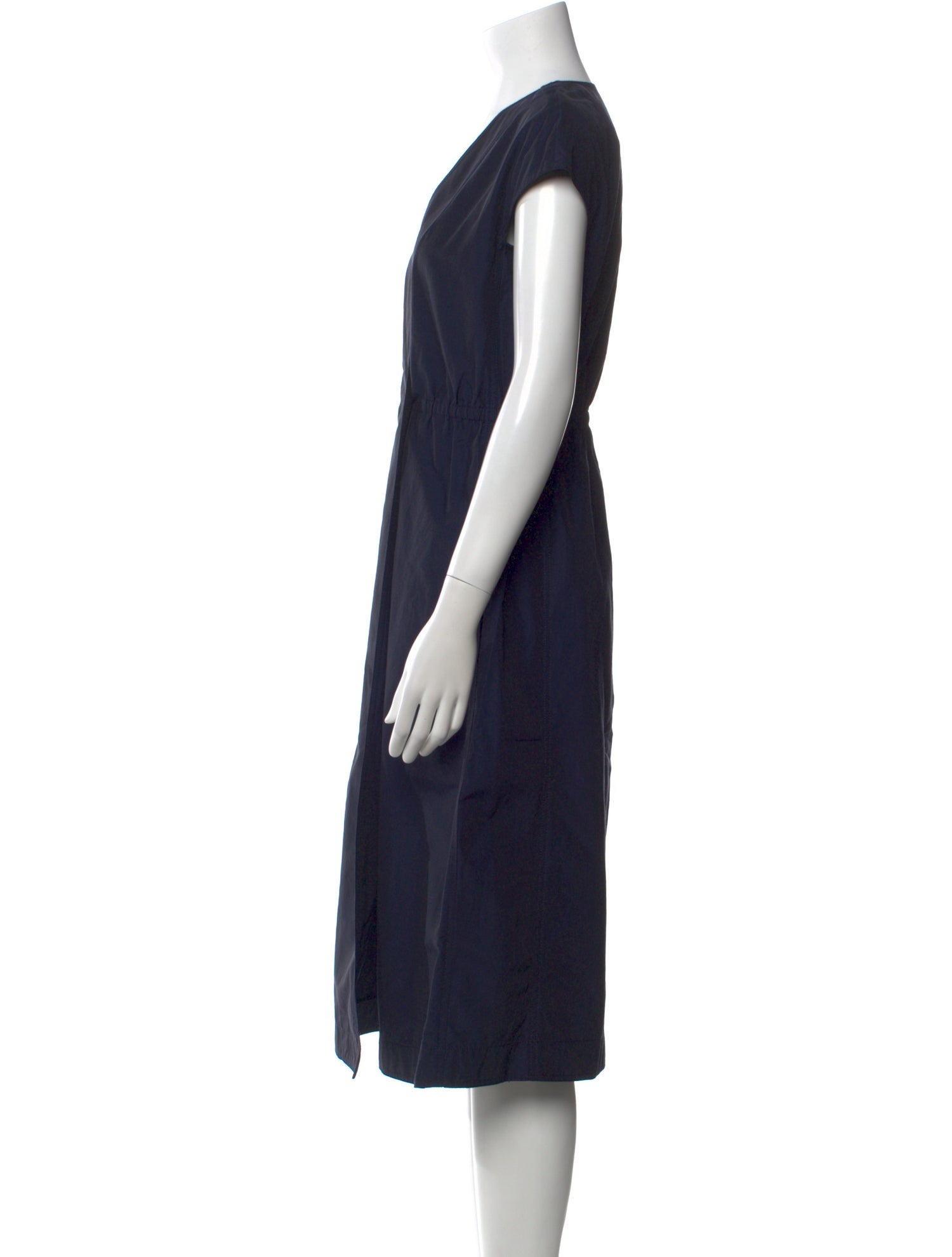 Tome V-Neck Midi Length Dress