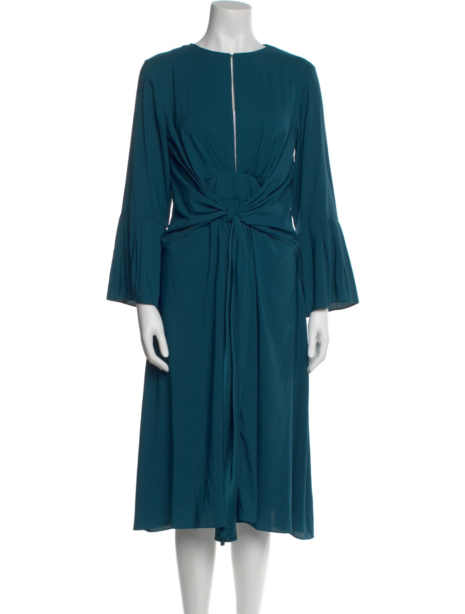 Tome Scoop Neck Knee-Length Dress