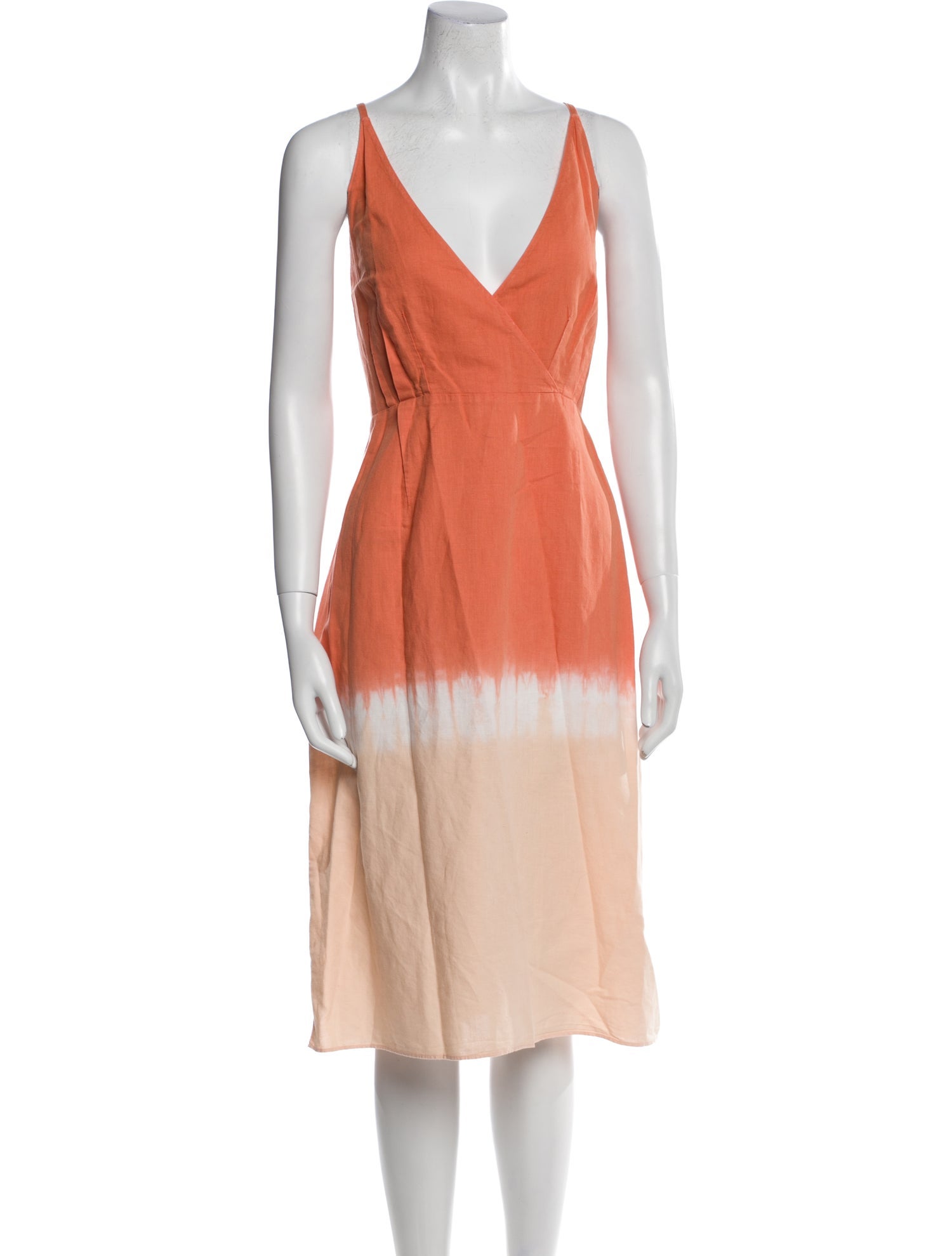 Tome V-Neck Midi Length Dress