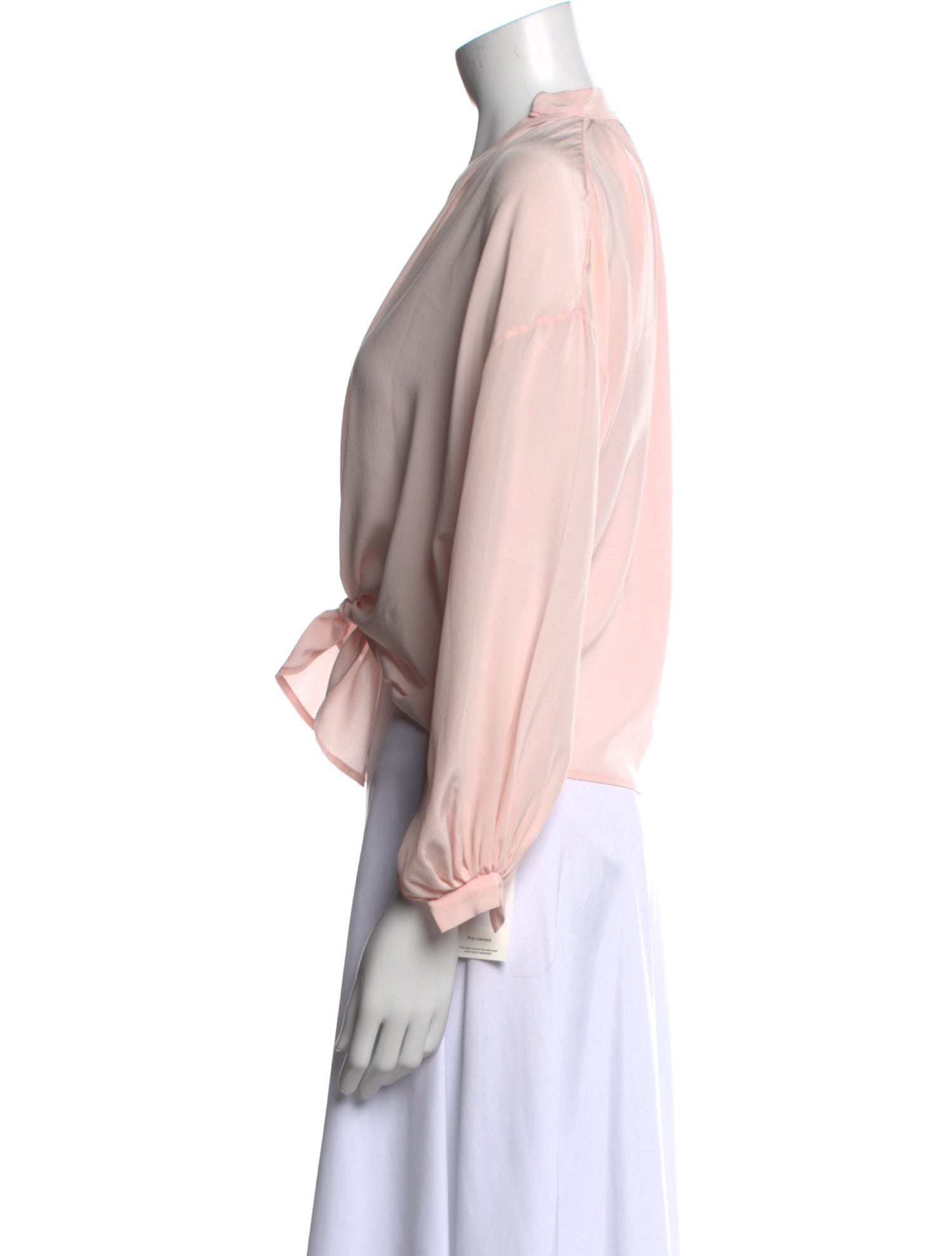 Tome Silk V-Neck Crop Top