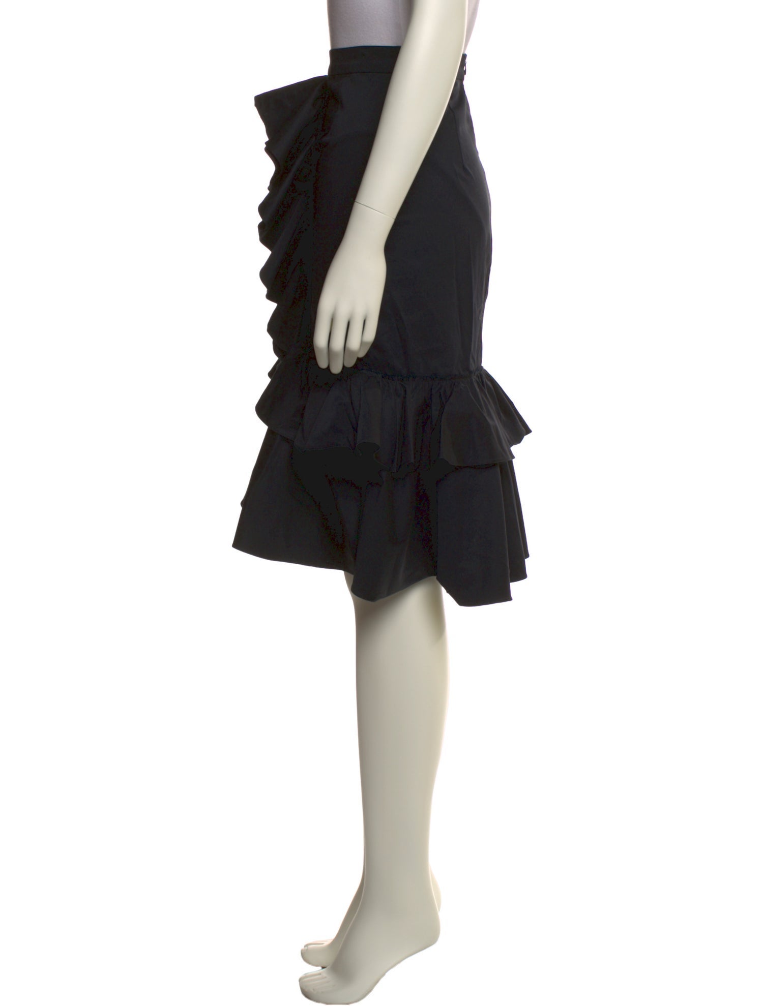 Tome Ruffle Embellishment Knee-Length Skirt