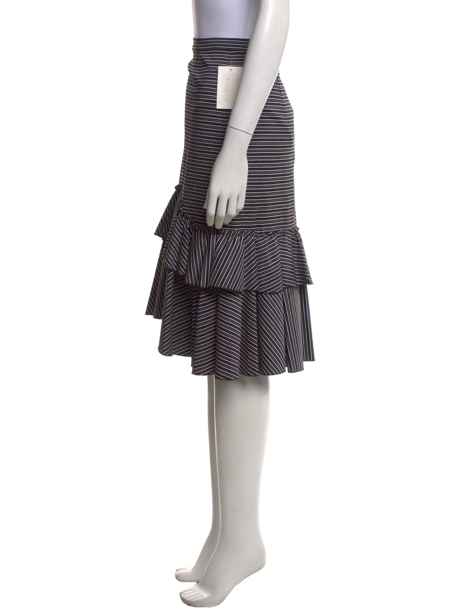 Tome Striped Midi Length Skirt w/ Tags