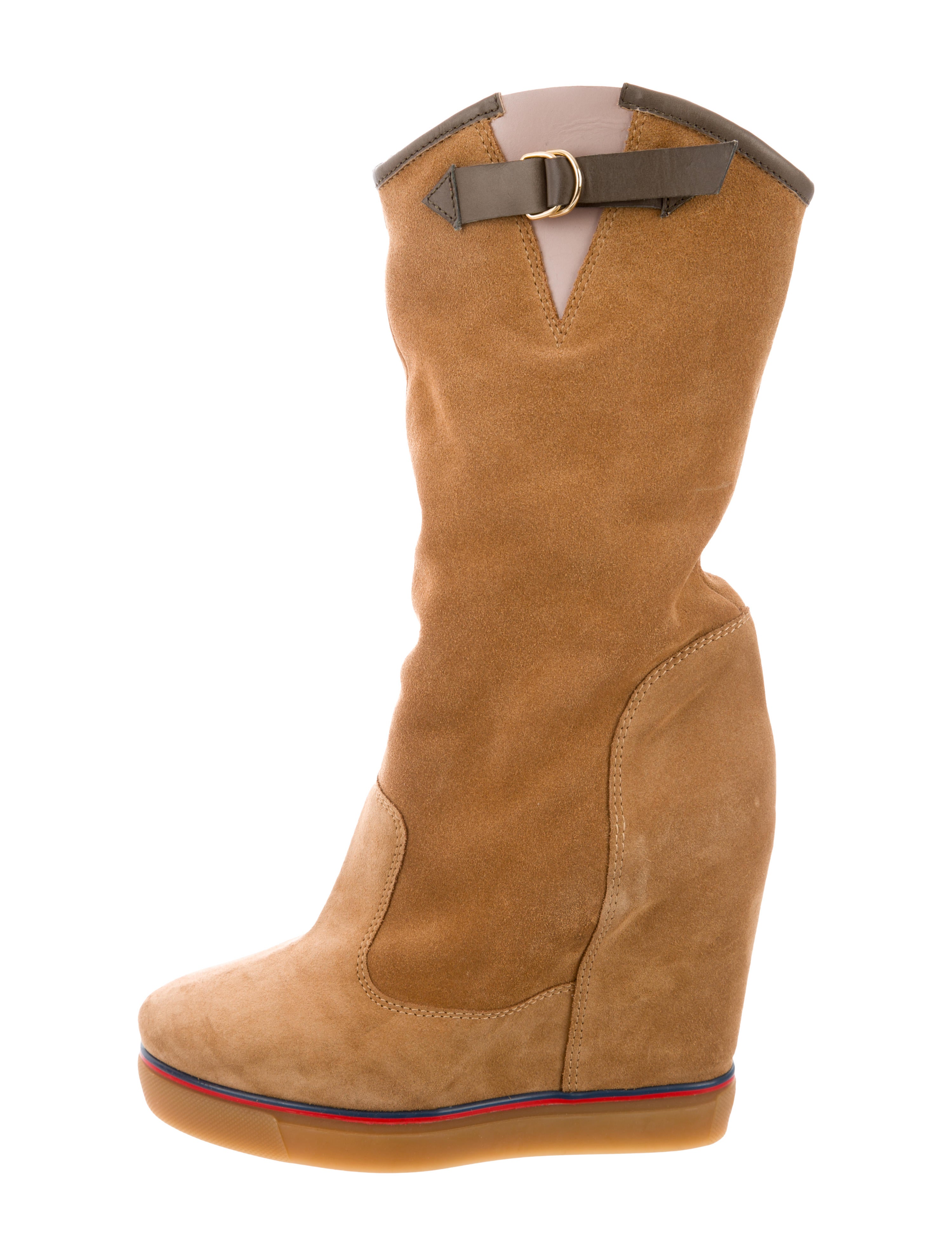 tommy hilfiger round stud wedge bootie