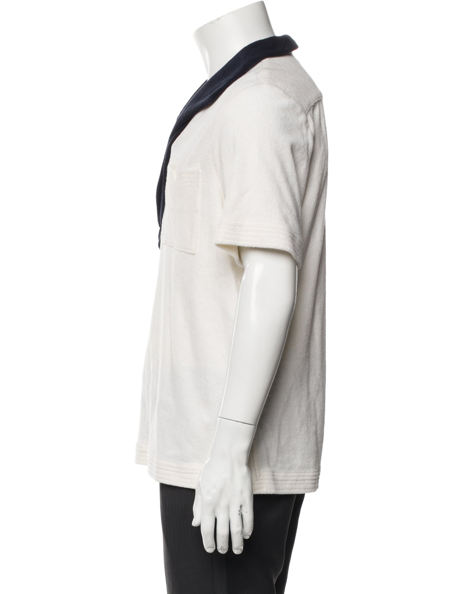 Tombolo Colorblock Pattern V-Neck Polo Shirt