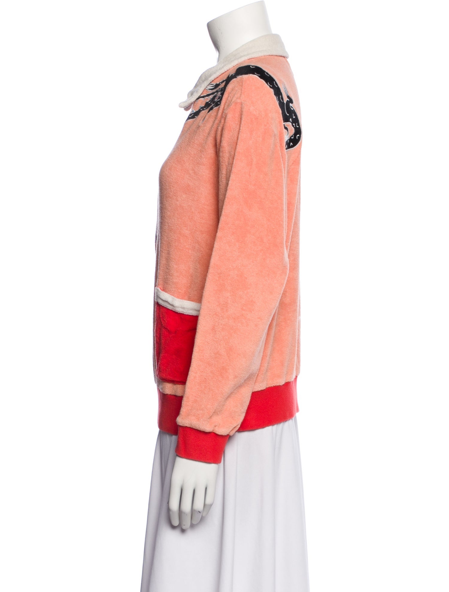 Tombolo Colorblock Pattern Long Sleeve Polo