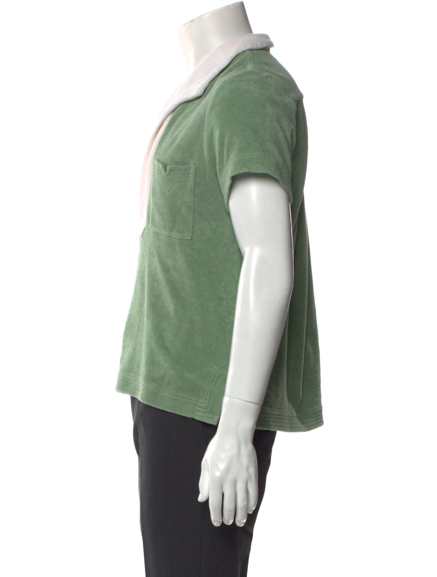 Tombolo Collar Short Sleeve Polo Shirt