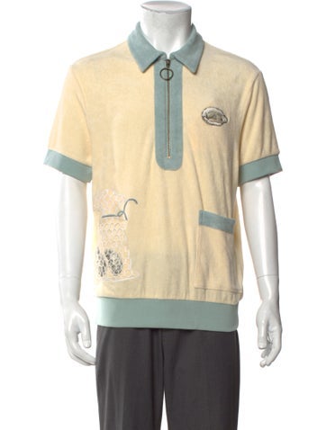 Tombolo Polos Colorblock Pattern Collar Polo Shirt S