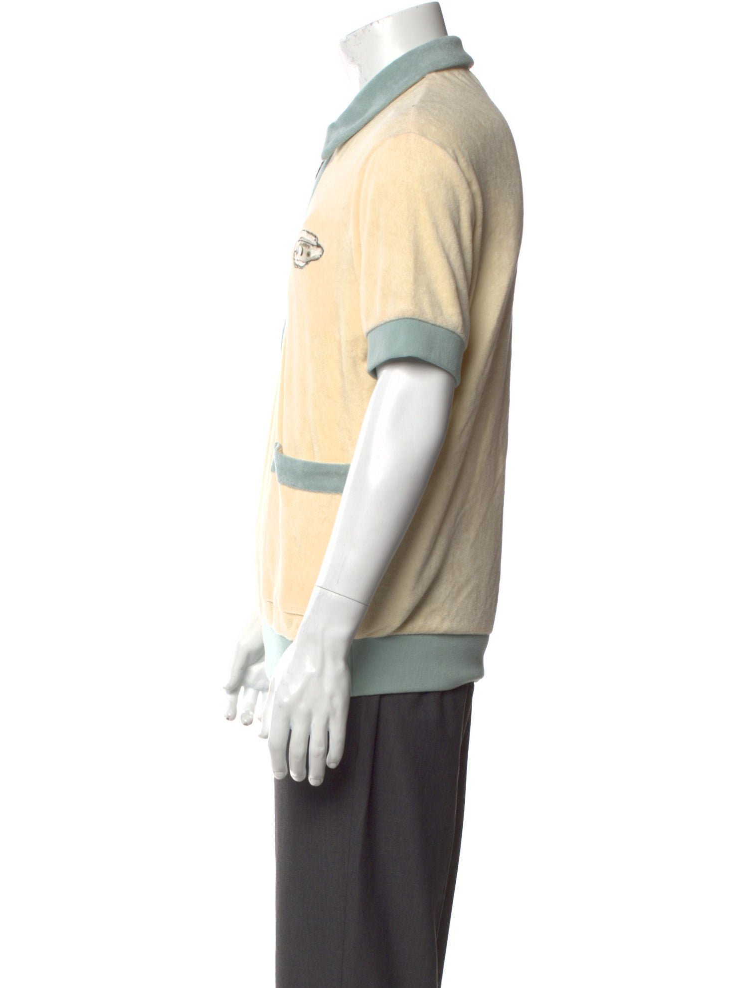 Tombolo Colorblock Pattern Collar Polo Shirt