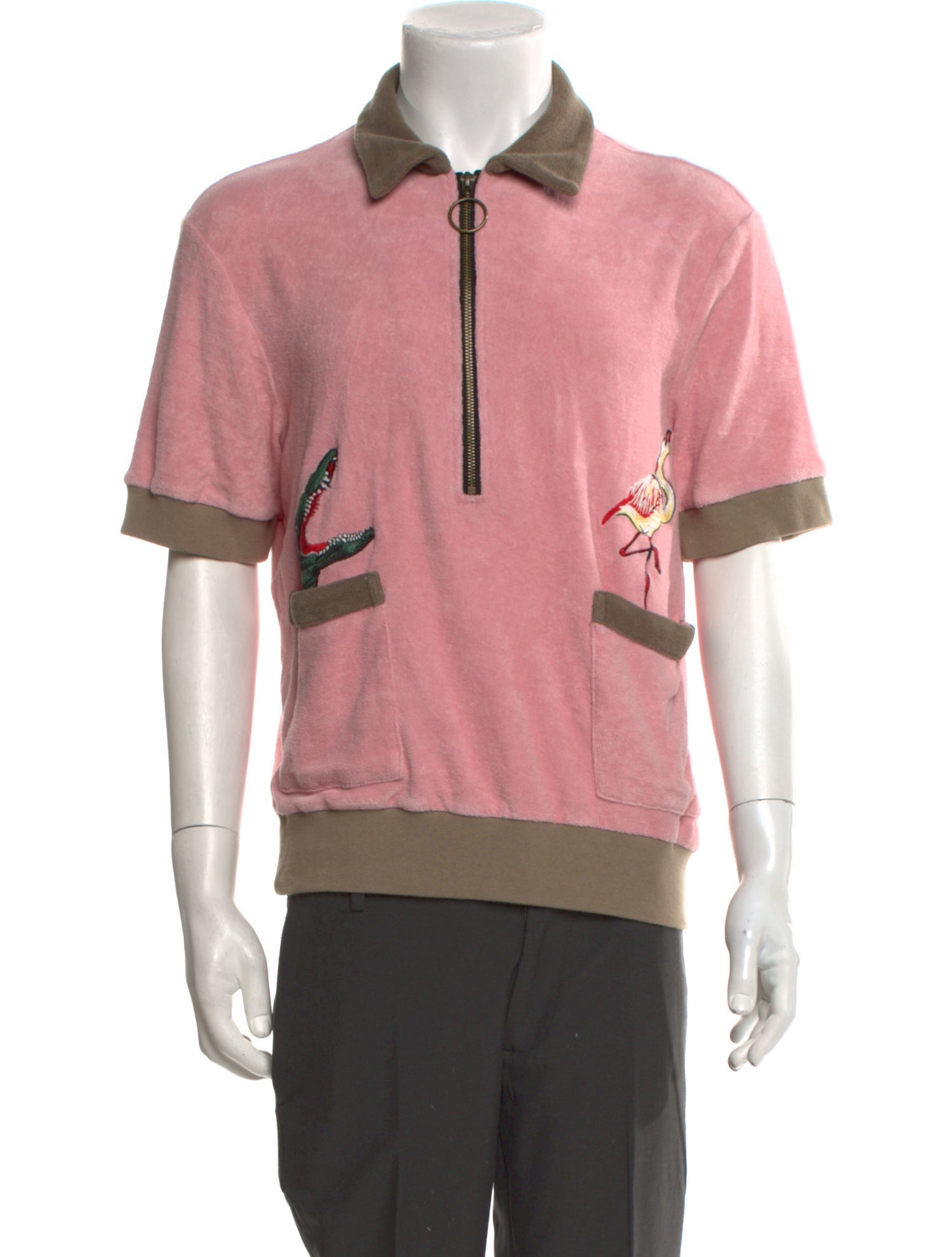 Tombolo Striped Collar Polo Sweater