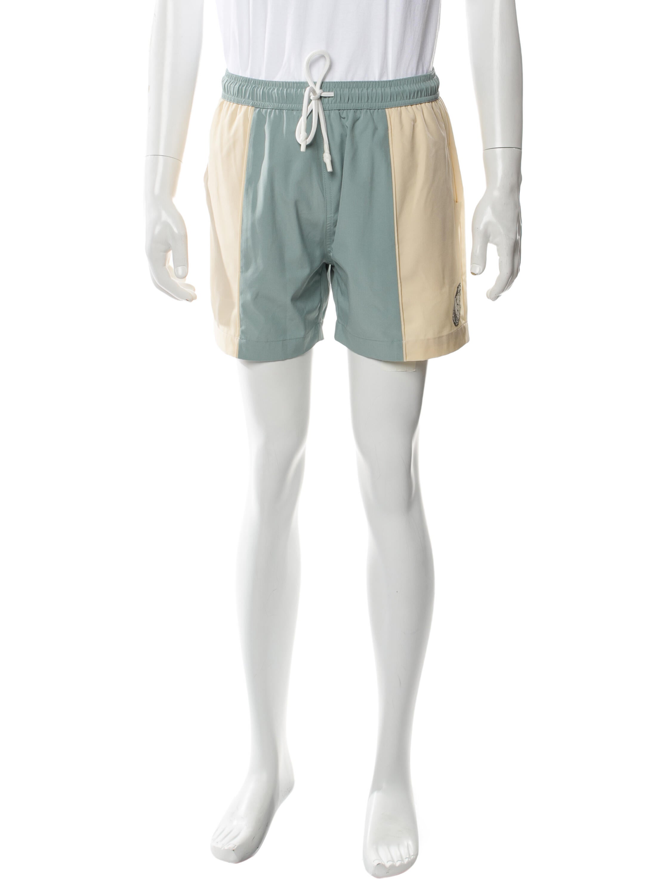 Tombolo Colorblock Pattern Swim Trunks