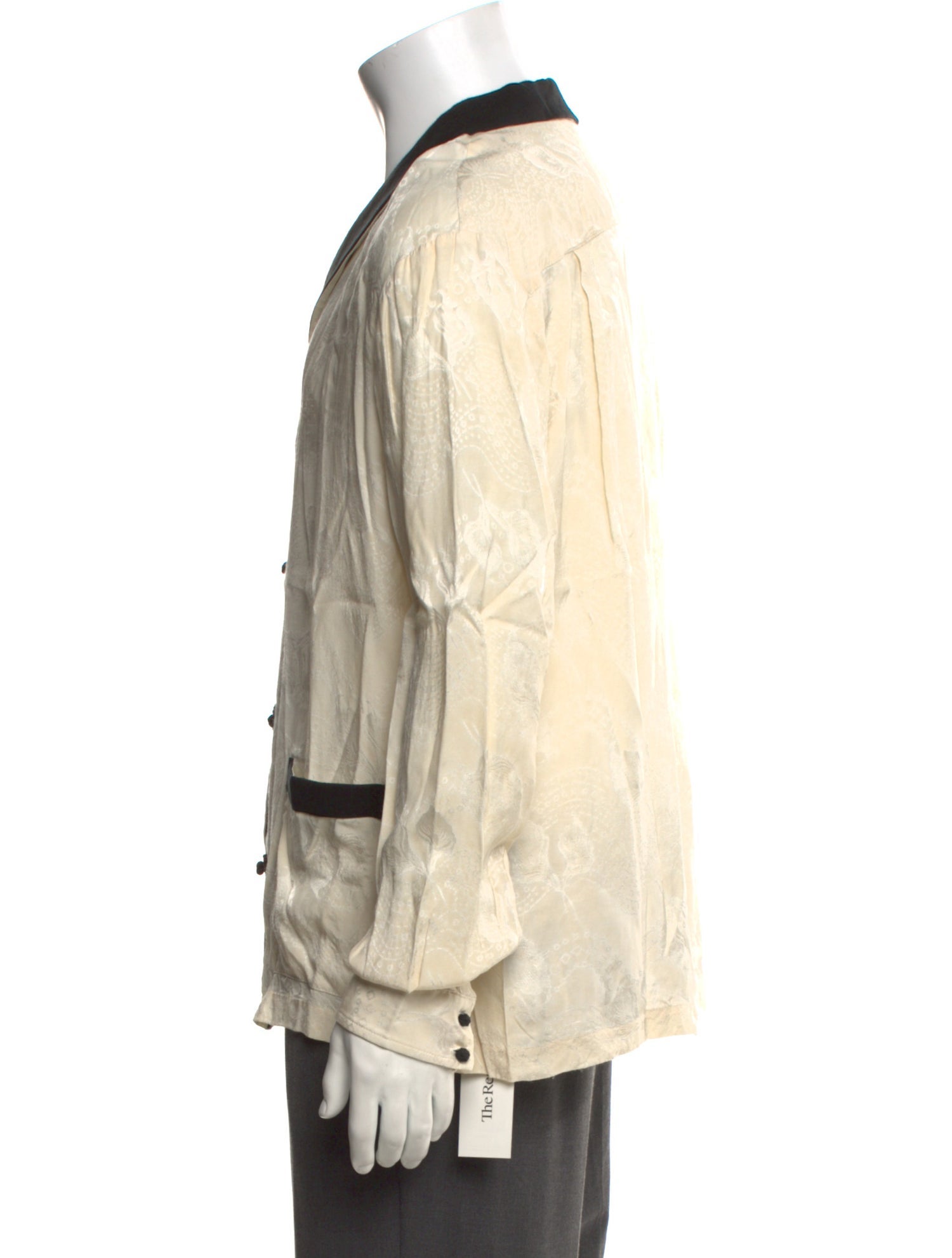 Tombolo Colorblock Pattern Long Sleeve Shirt