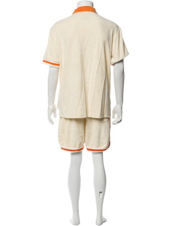 Tombolo Graphic Print Embroidered Accent Lounge Set