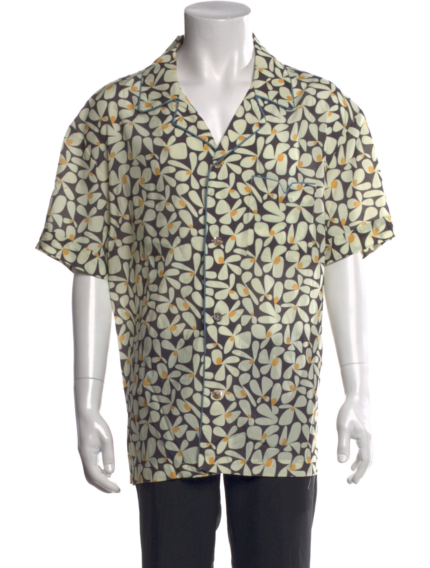 Tombolo Floral Print Short Sleeve Shirt
