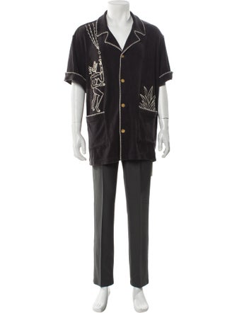 Tombolo Patterned Short Sleeve Shirt