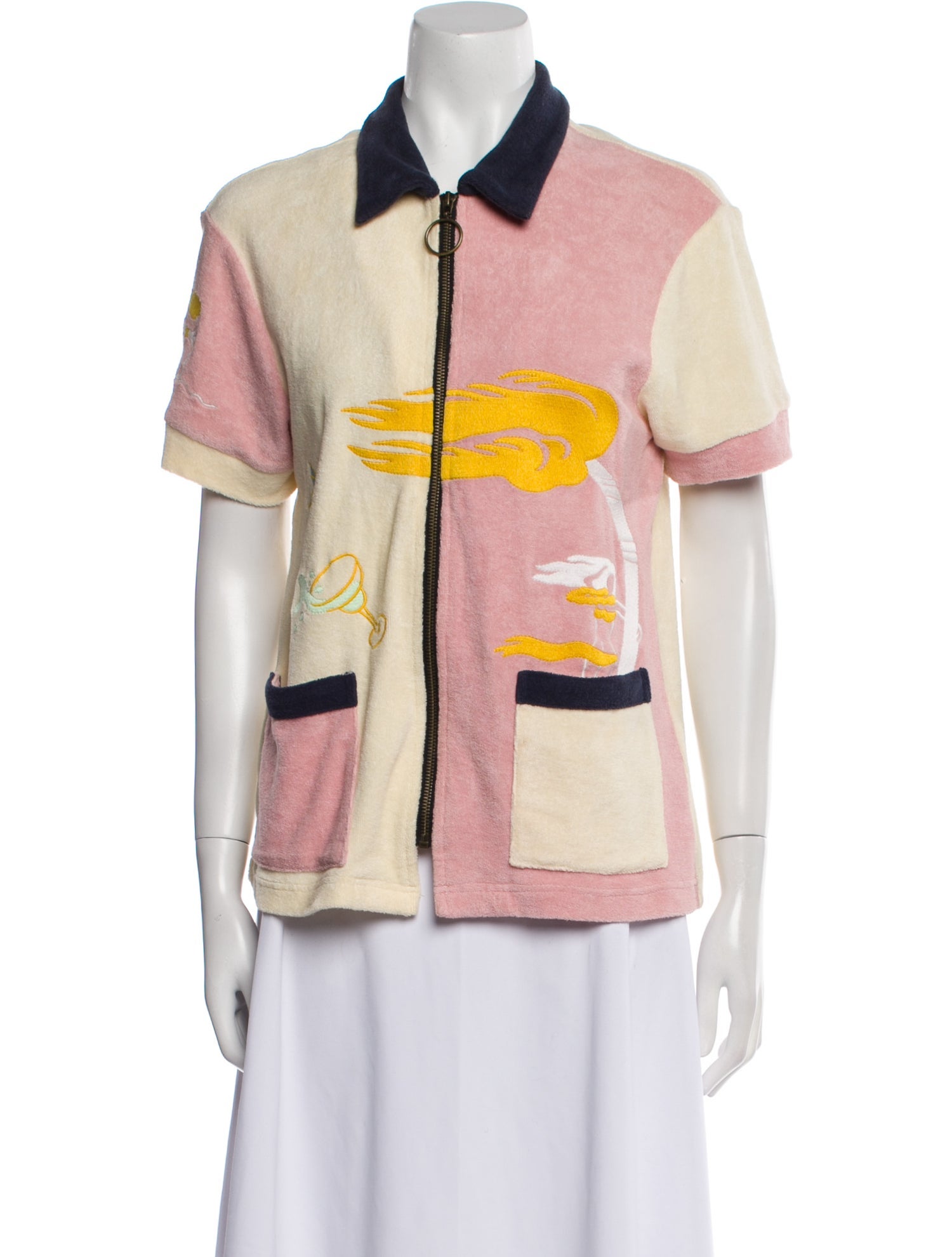 Tombolo Colorblock Pattern Vest