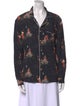 Tombolo Printed Long Sleeve Button-Up Top