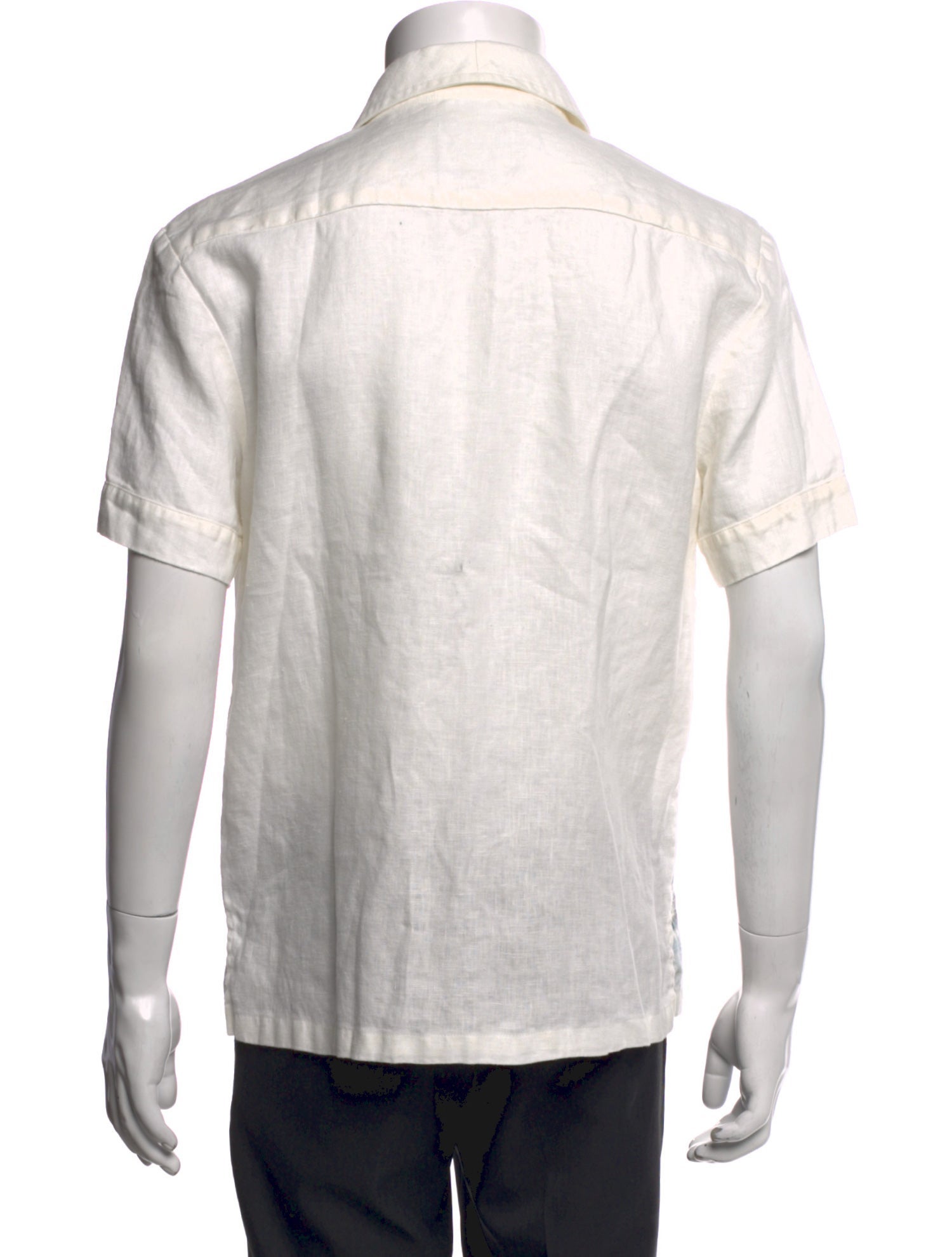 Tombolo Linen Graphic Print Shirt