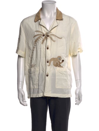 Tombolo Linen Printed Shirt