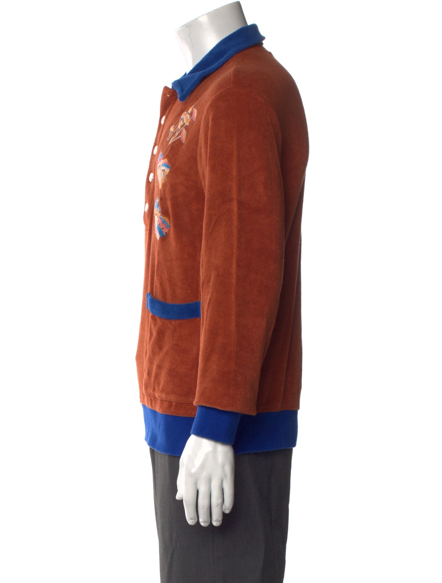 Tombolo Printed V-Neck Polo Shirt