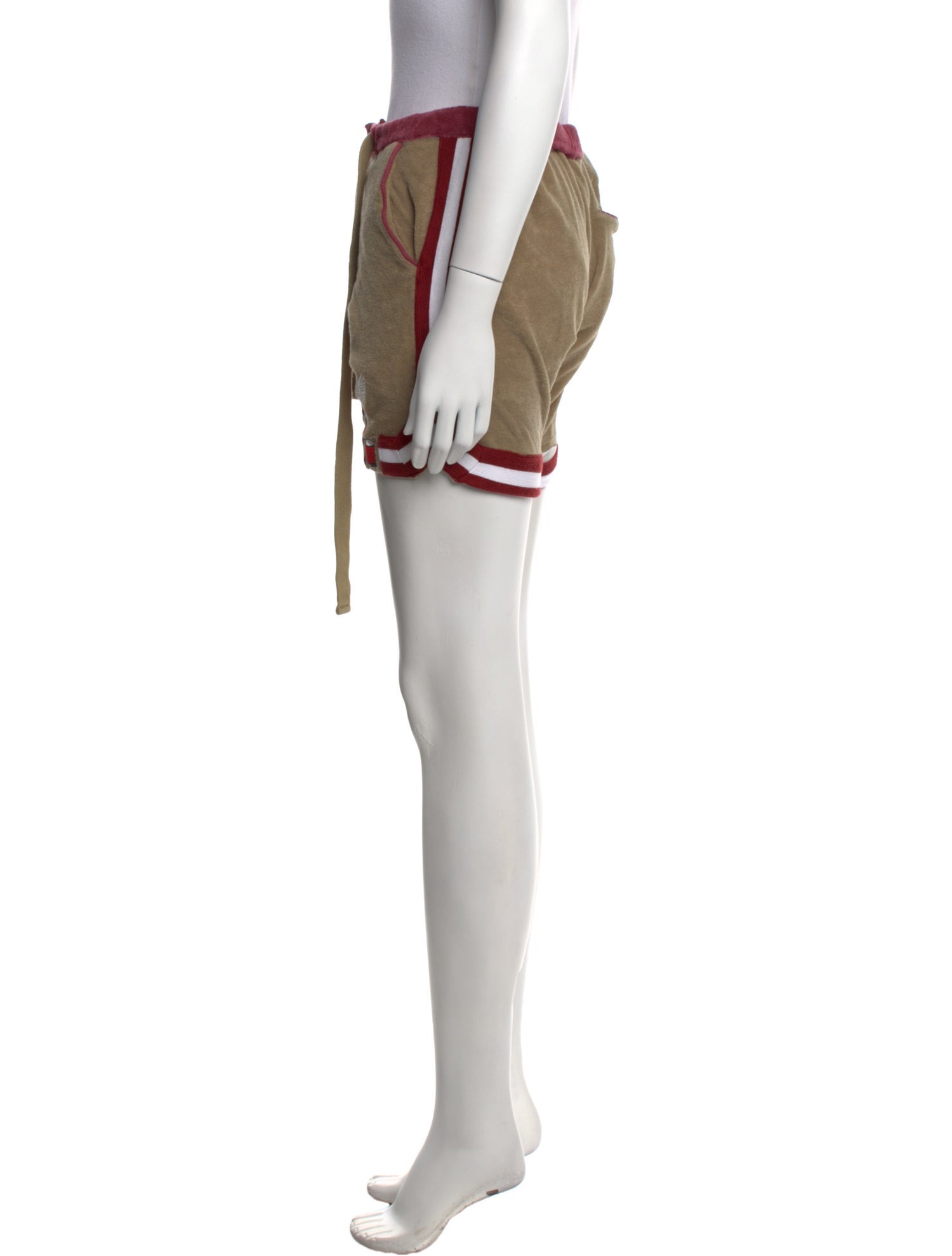 Tombolo Colorblock Pattern Mini Shorts