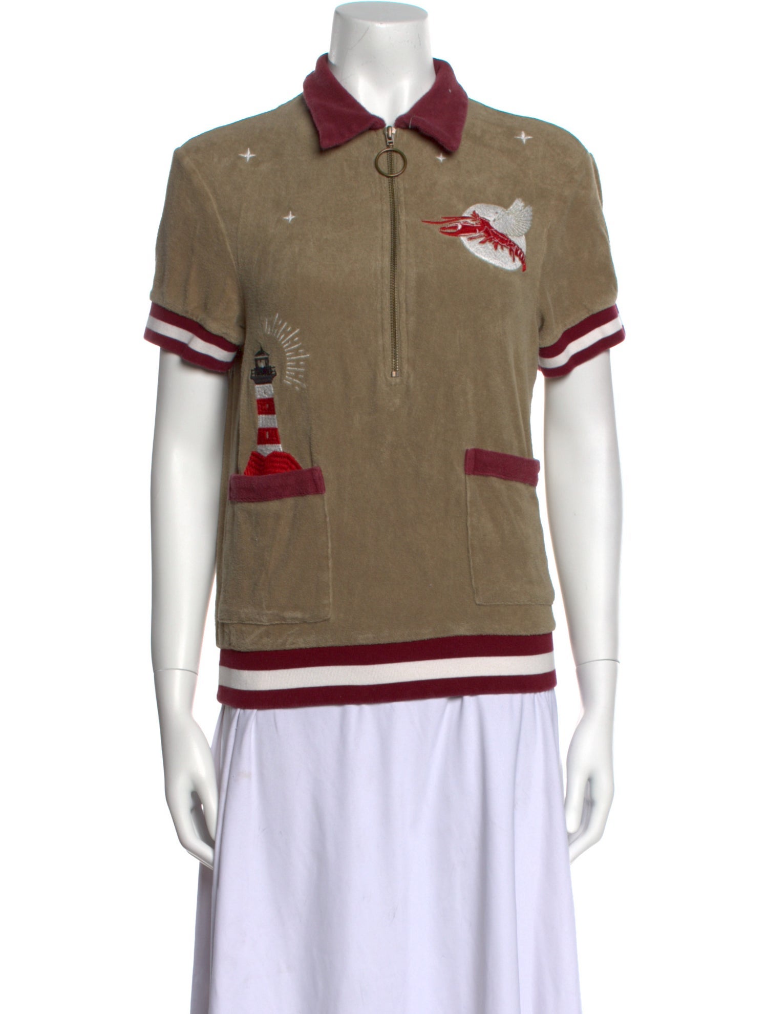 Tombolo Printed Short Sleeve Polo