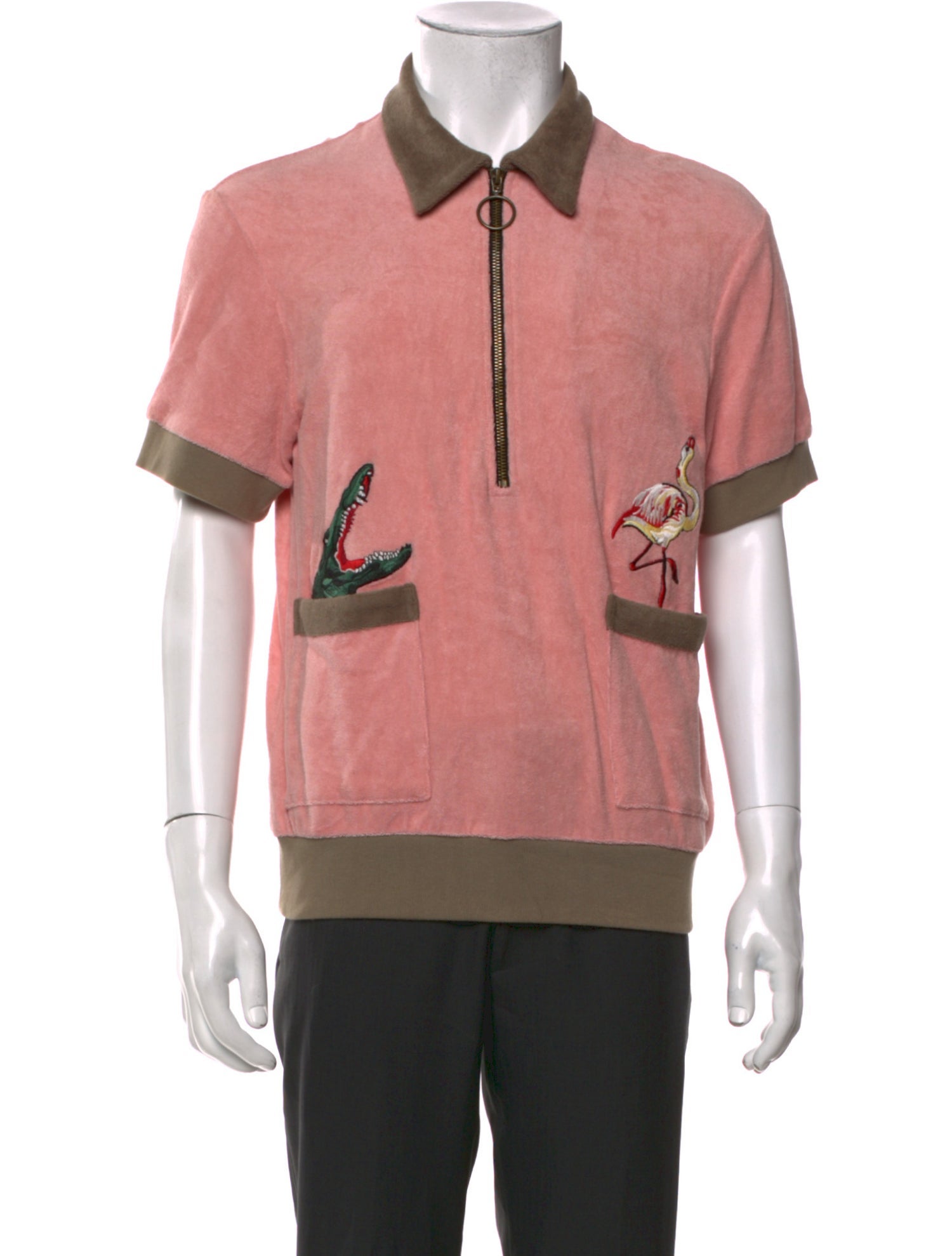 Tombolo Graphic Print Collar Polo Shirt