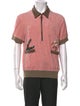 Tombolo Graphic Print Collar Polo Shirt