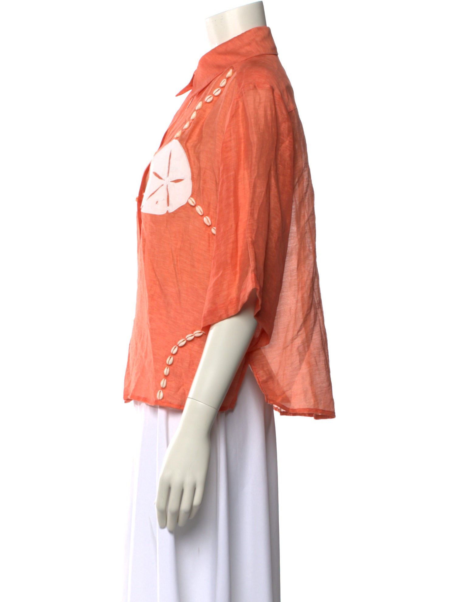 Tombolo Three-Quarter Sleeve Button-Up Top w/ Tags