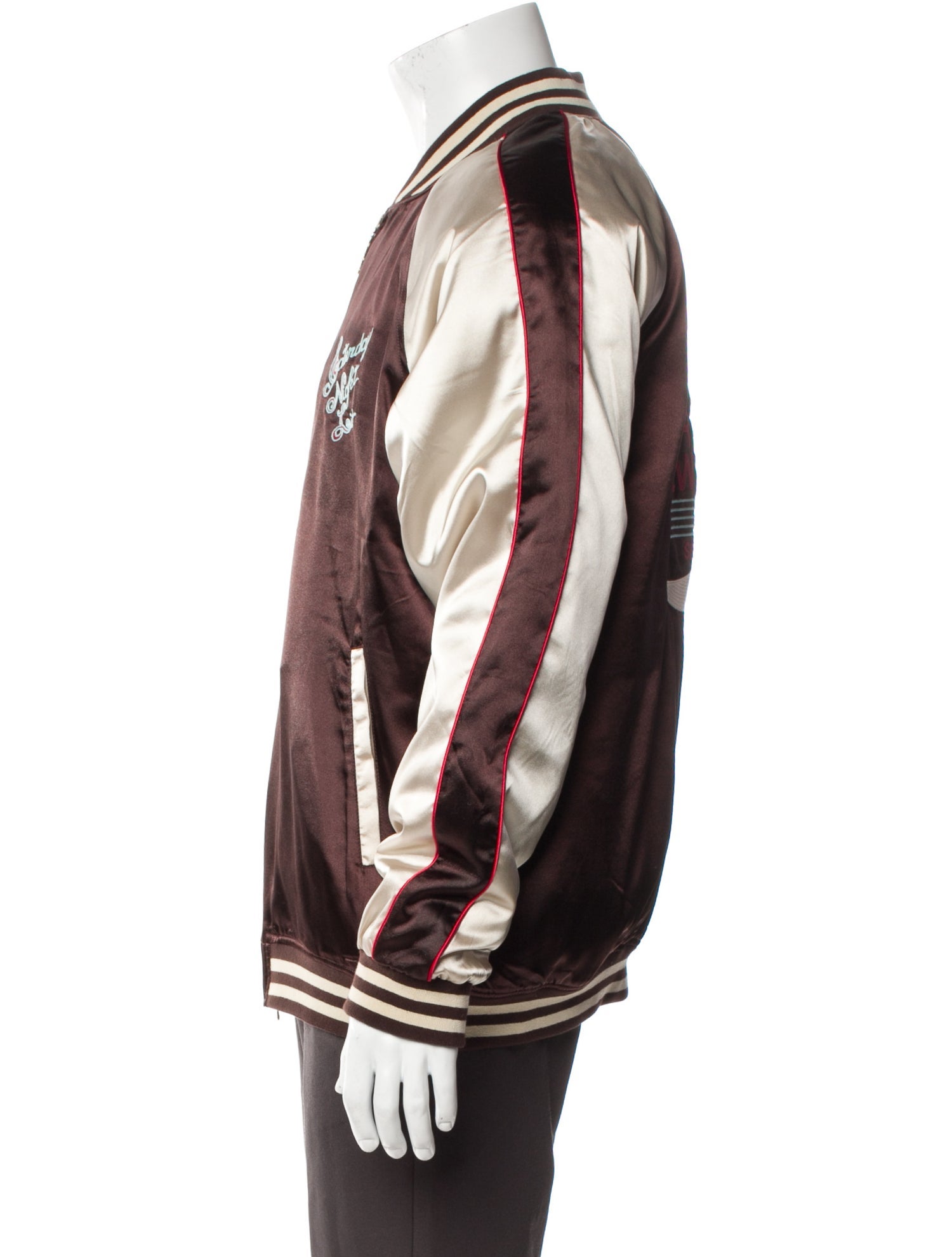 Tombolo Striped Bomber Jacket
