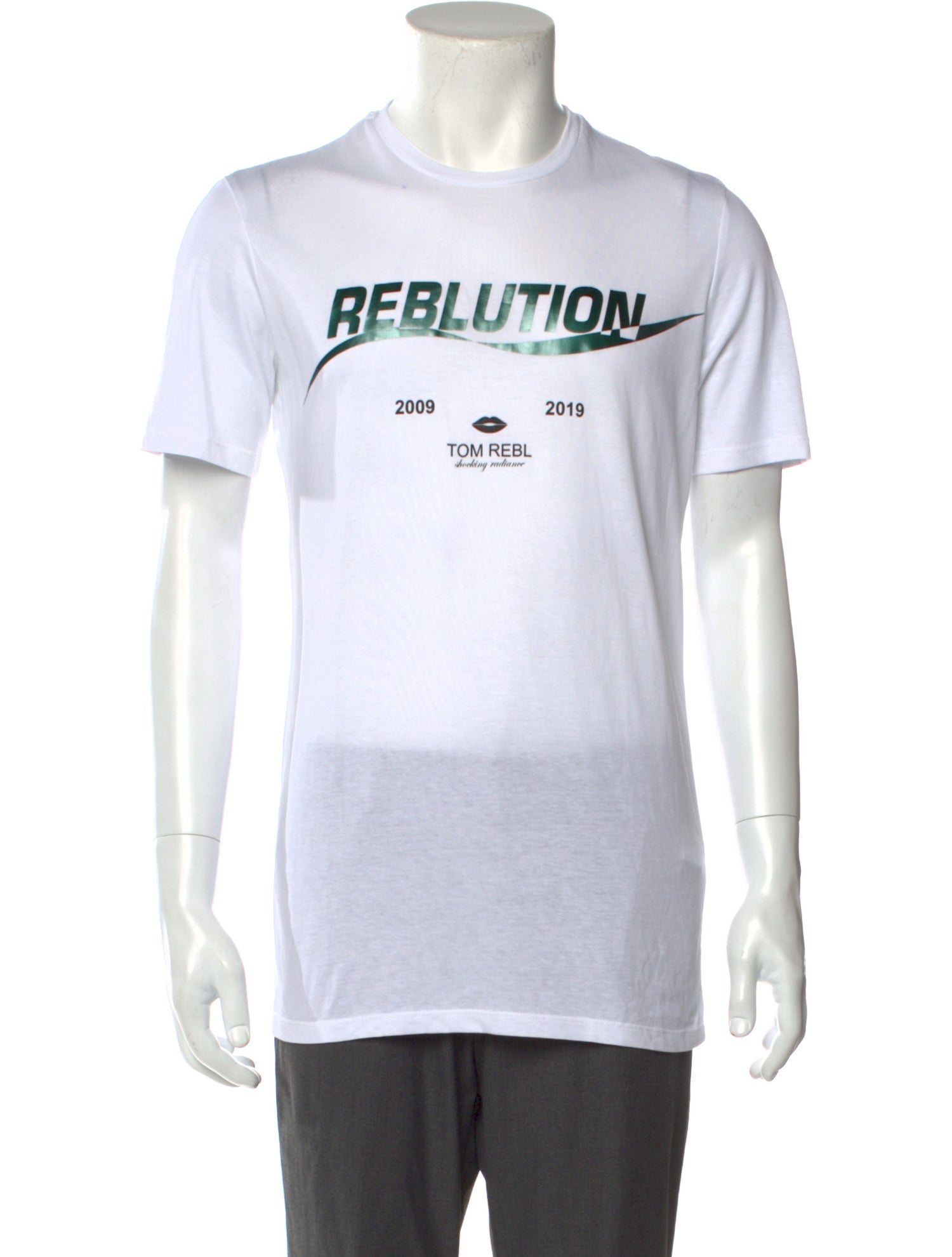 Tom Rebl Graphic Print Crew Neck T-Shirt w/ Tags