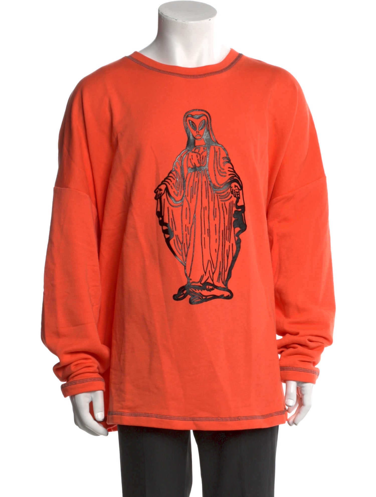 Tom Rebl Graphic Print Crew Neck Pullover