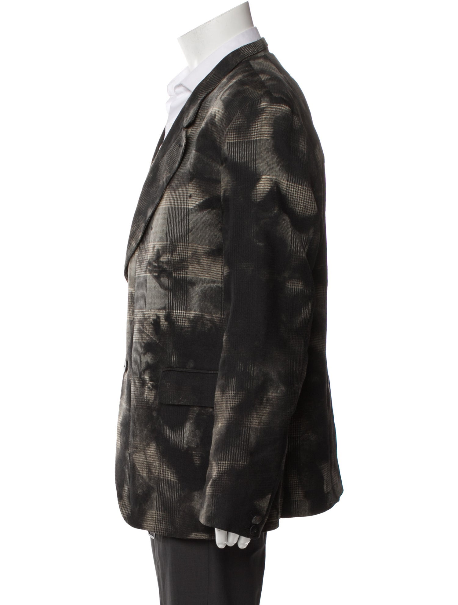 Tom Rebl Plaid Print Blazer