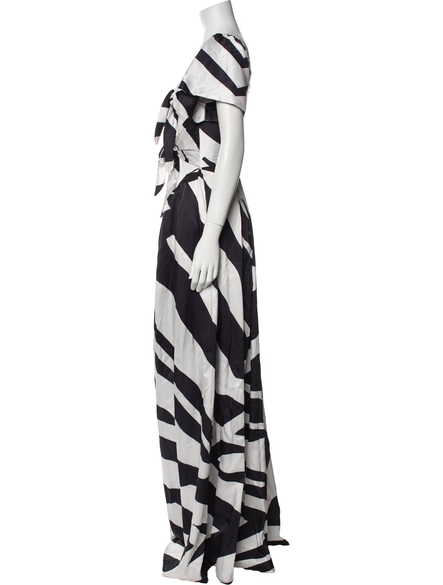 Tongoro Striped V-Neck Jumpsuit