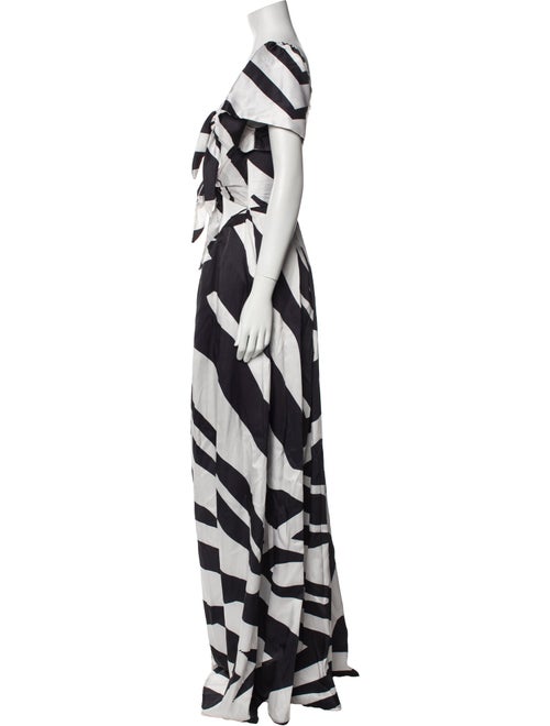 Tongoro Striped V-Neck Jumpsuit