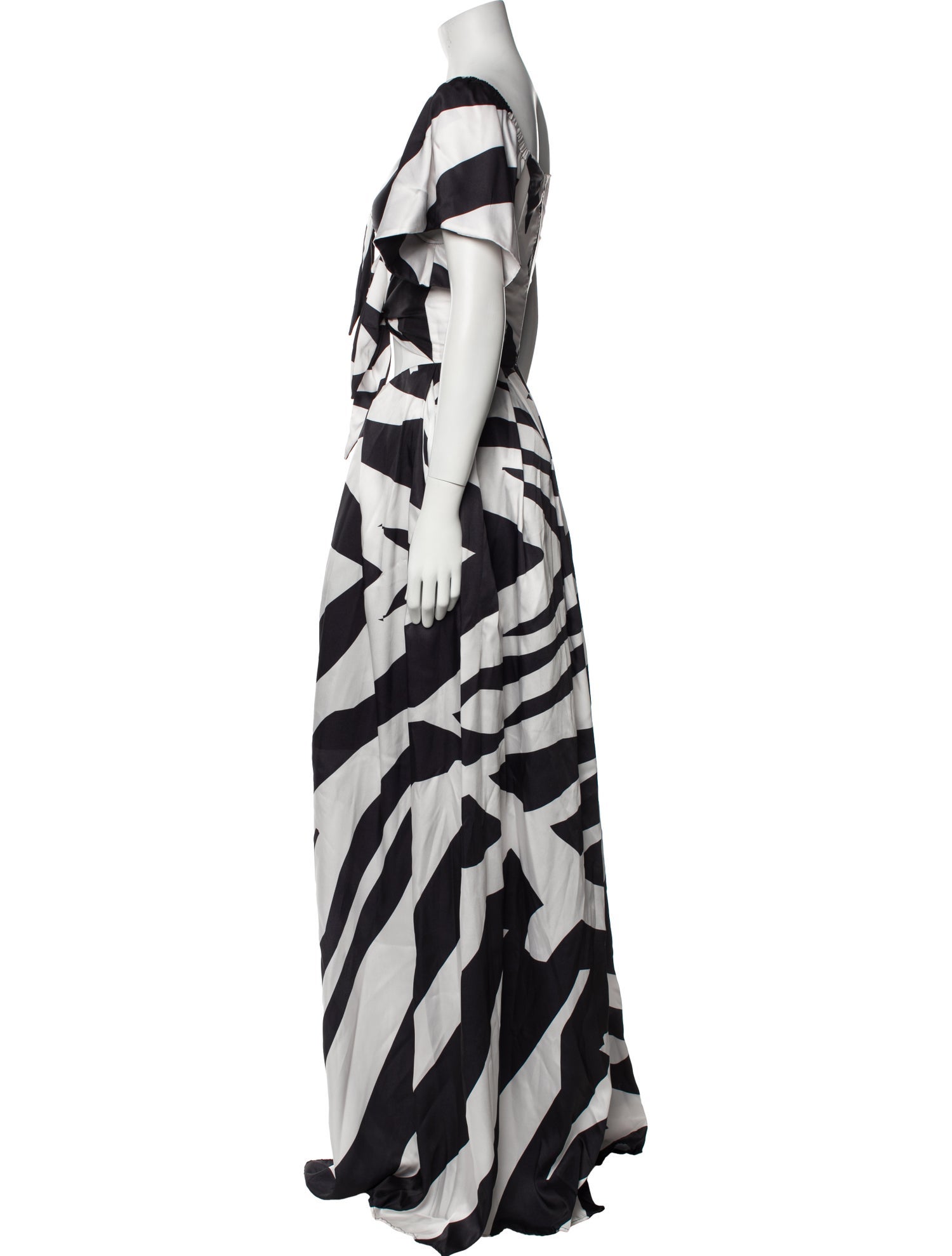 Tongoro Striped V-Neck Jumpsuit