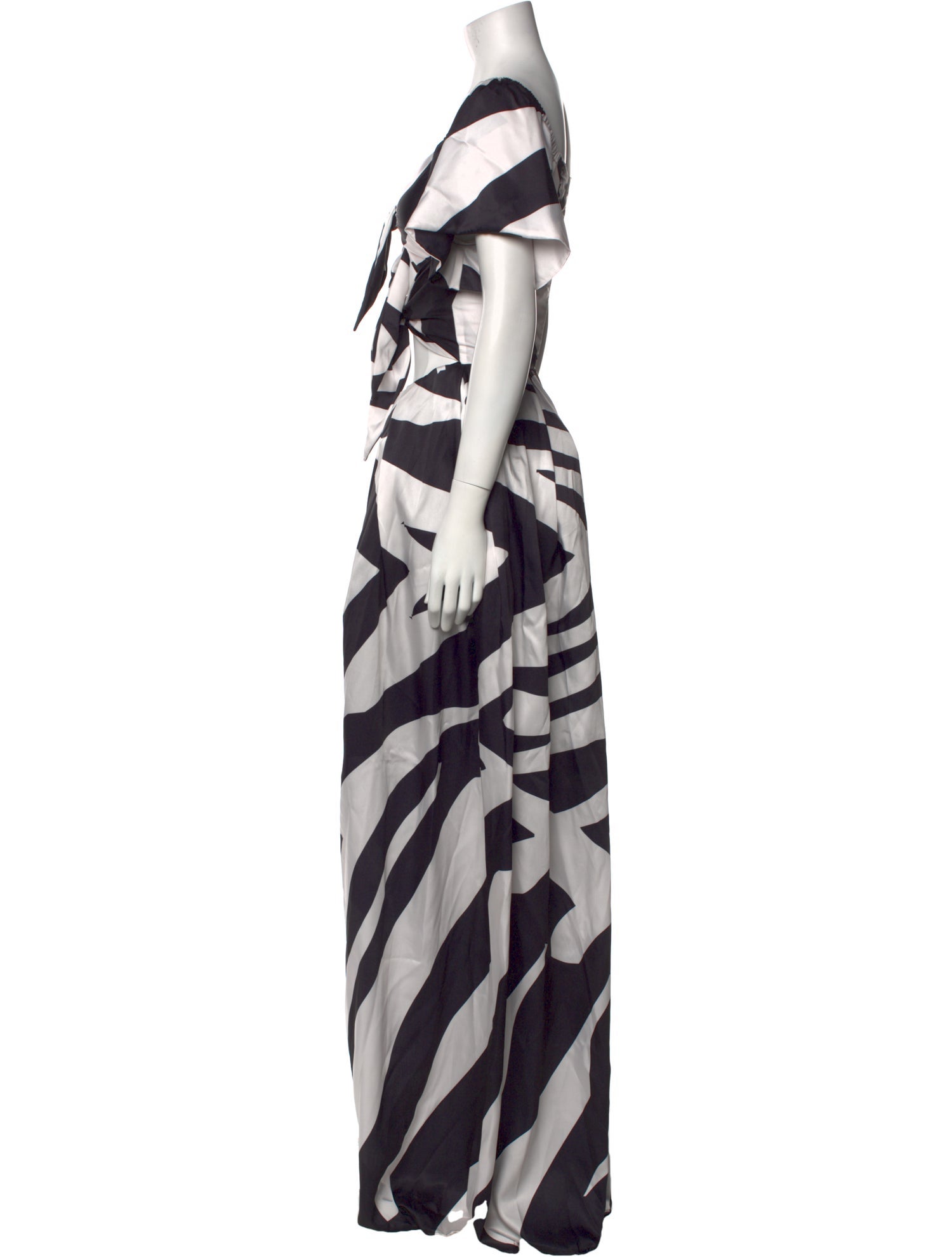 Tongoro Striped V-Neck Jumpsuit