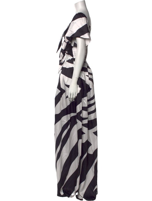 Tongoro Striped V-Neck Jumpsuit