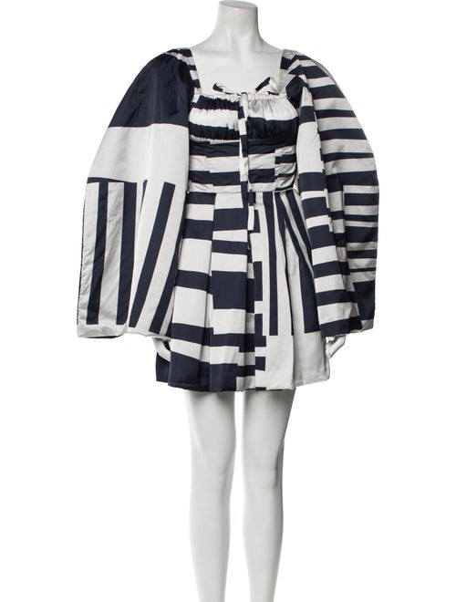 Tongoro Striped Square Neckline Romper