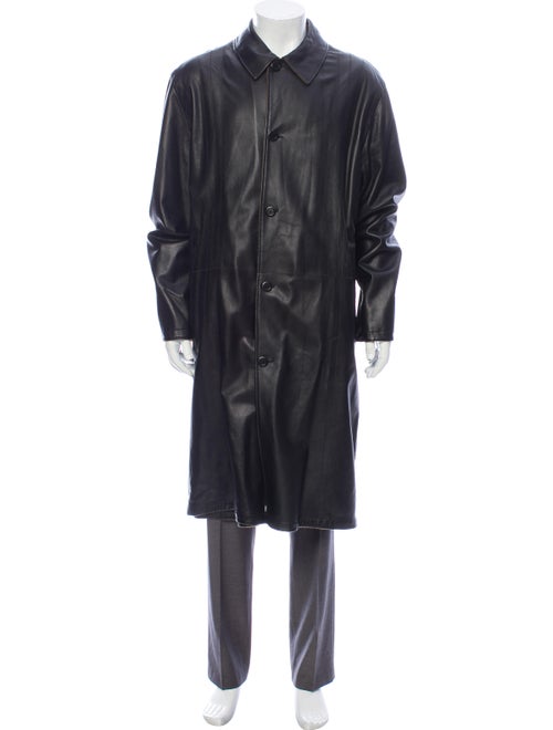 Torras Leather Coat Black