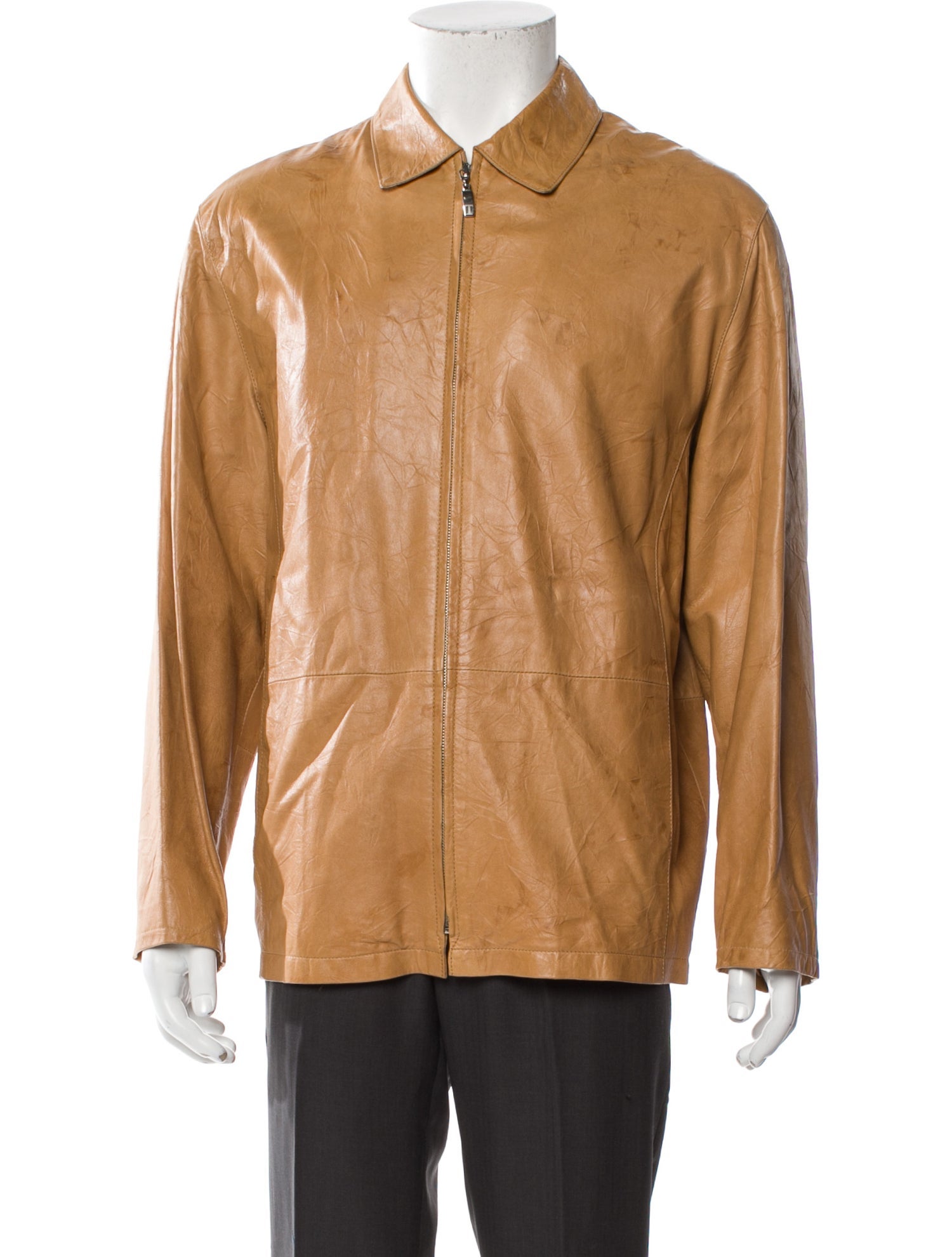 Torras Leather Overcoat