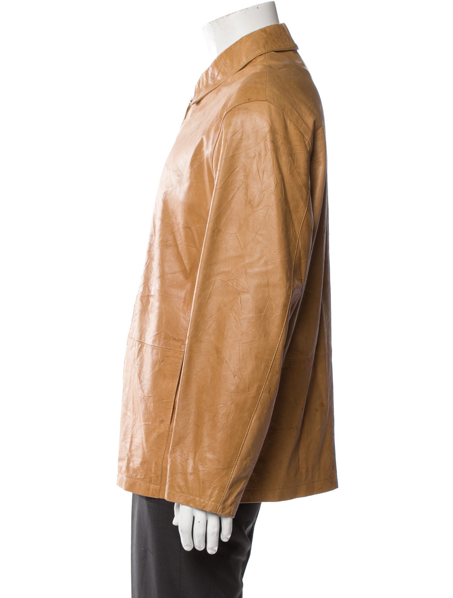 Torras Leather Overcoat