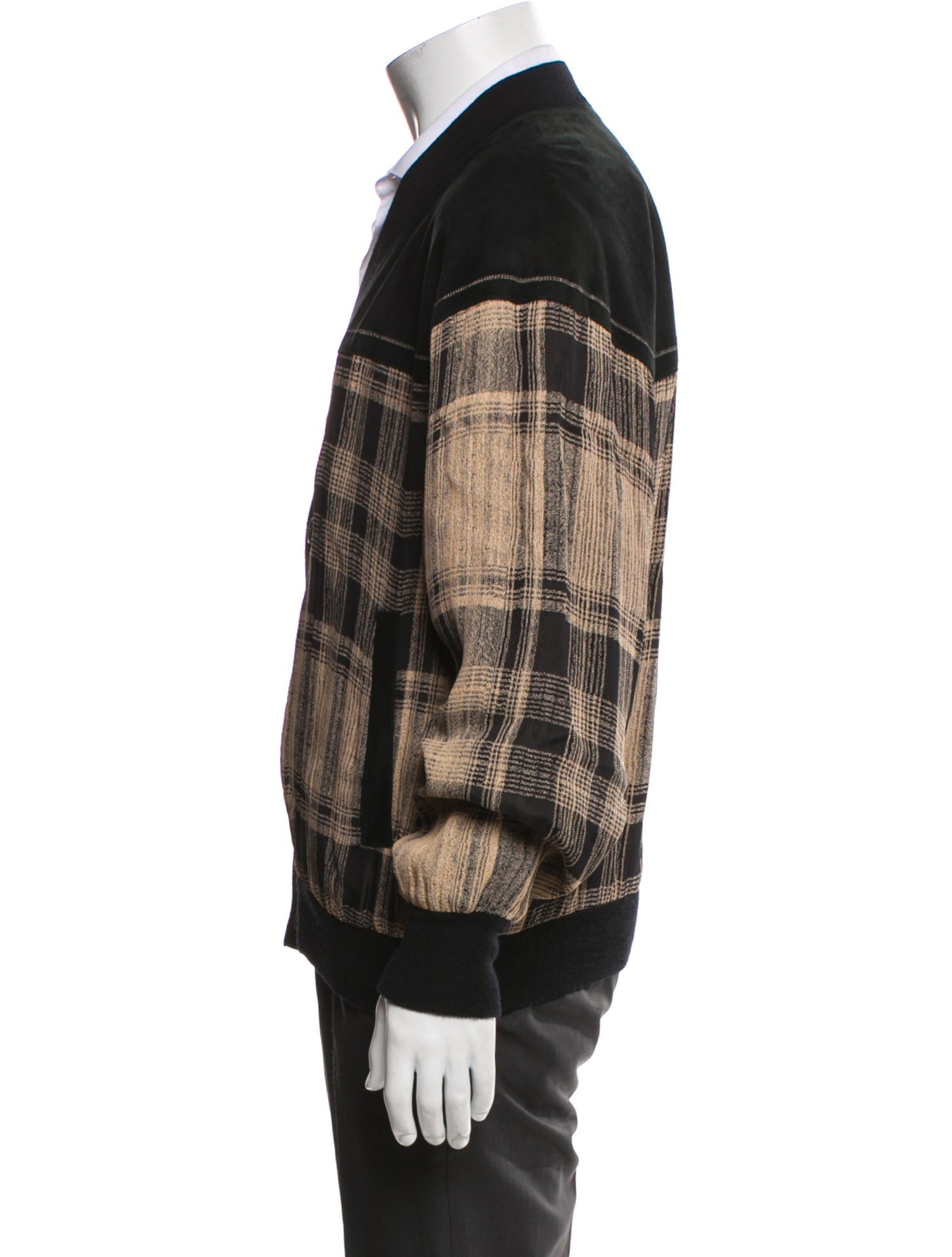 Torras Plaid Print Bomber Jacket