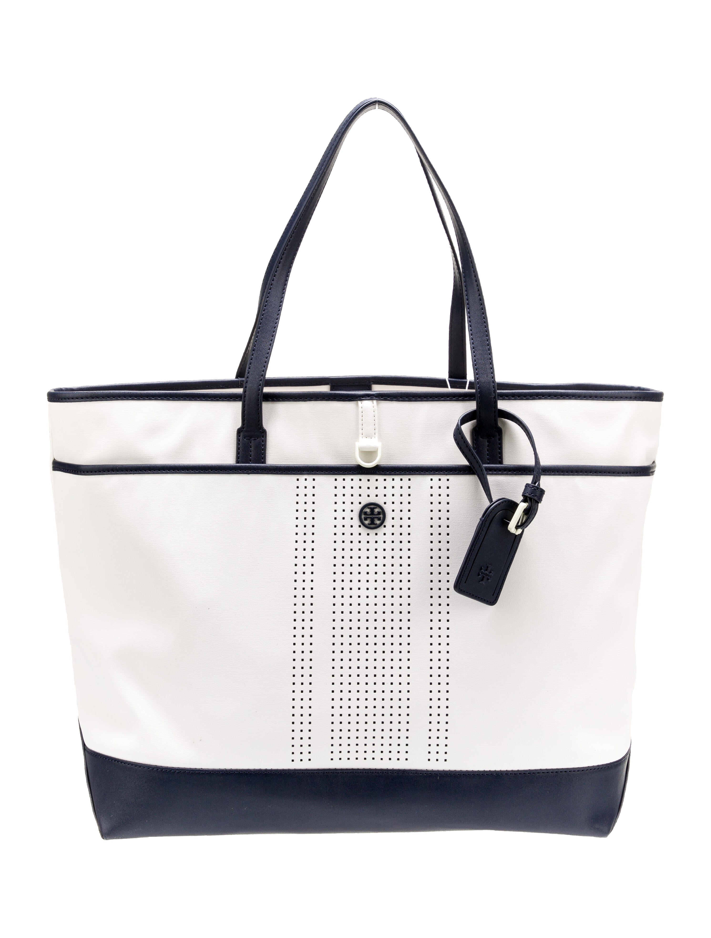 Anya Hindmarch Cutout Smiley Face Leather Tote Grey Totes, Handbags